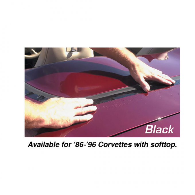 Corvette Deck Lid Protector, Convertible or Hardtop, Black, 1986-1996