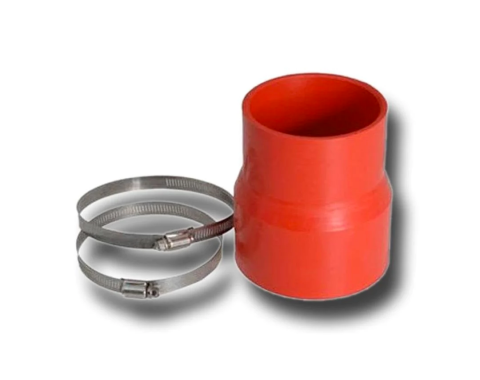 Corvette Air Intake Coupler, Smooth LS2, Red, 2005-2007