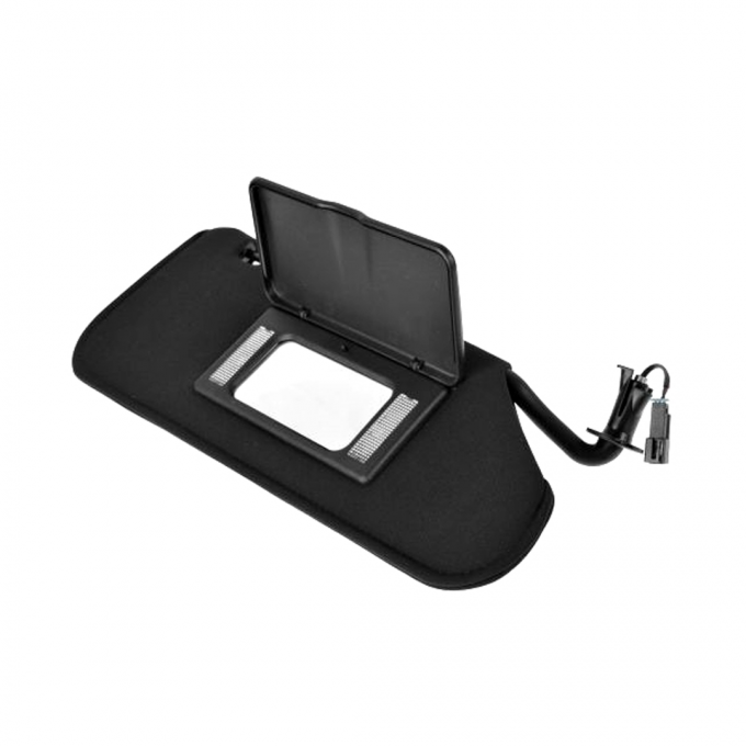 Corvette Sunvisor with Lighted Vanity Mirror, Right, 2005-2013