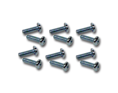 Corvette Side Exhaust Cover Upper Screws, 12 Piece Set, 1965-1967