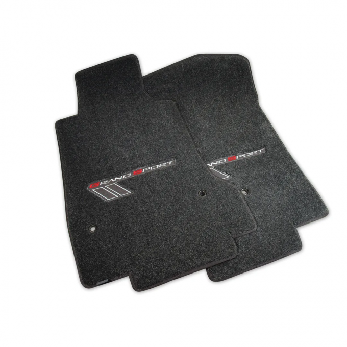 Lloyd Velourtex 2 Pc Front Mats, 962 Ebony, Logo 819238