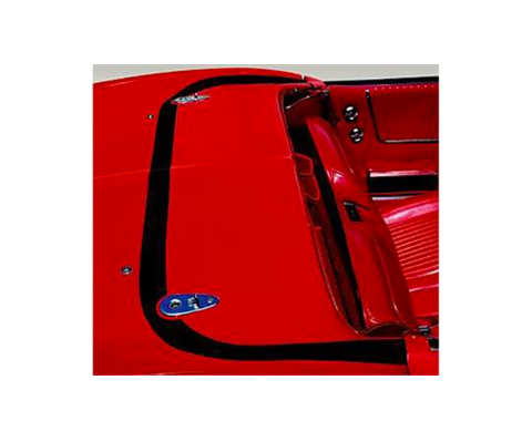 Corvette Deck Lid Protector, Hardtop, Clear, 1968-1975