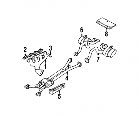 Corvette Exhaust Manifold Bolt, 1997-2004