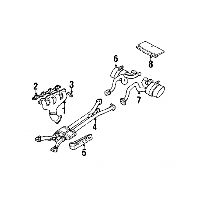 Corvette Exhaust Manifold Bolt, 1997-2004