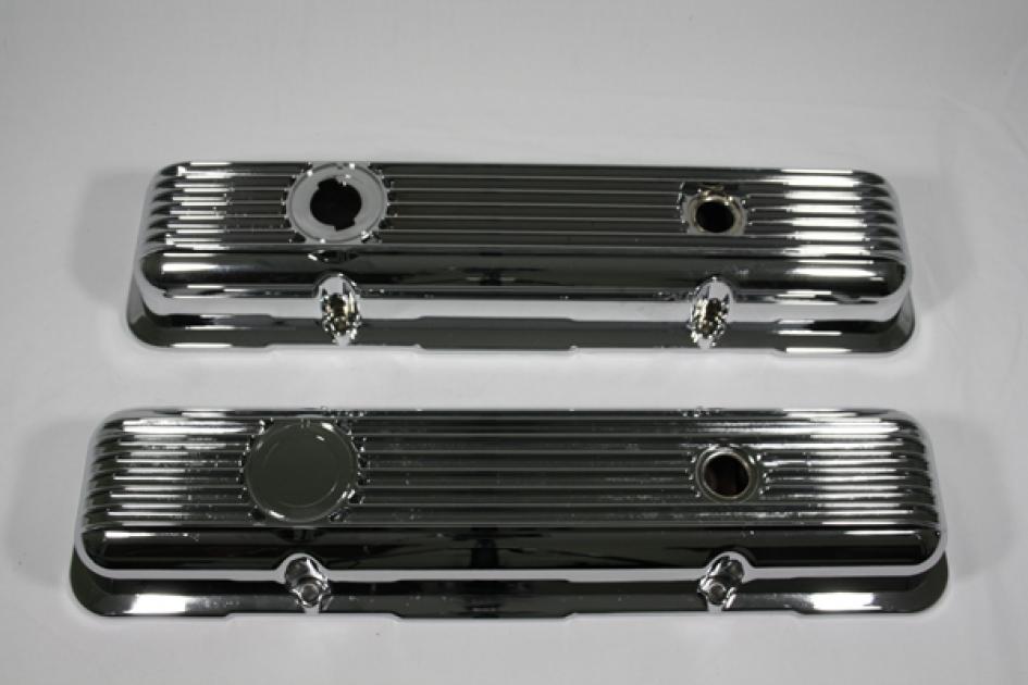 Corvette Valve Covers, Chrome Aluminum, LT1 & L82, 19691982
