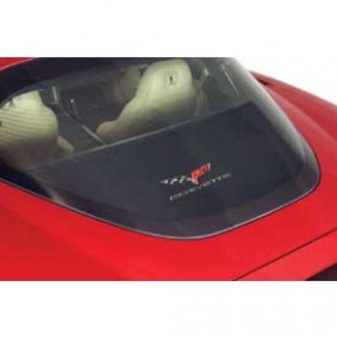 Corvette Rear Cargo Shade, With Embroidered C6 Logo, 2005-2013