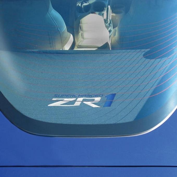 Corvette Rear Cargo Shade, With Embroidered C6 ZR1 Logo, 2005-2013