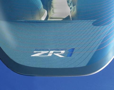 Corvette Rear Cargo Shade, With Embroidered C6 ZR1 Logo, 2005-2013