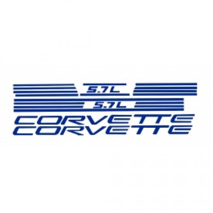 Corvette Fuel Rail Cover Letter Kit, 1997-1998