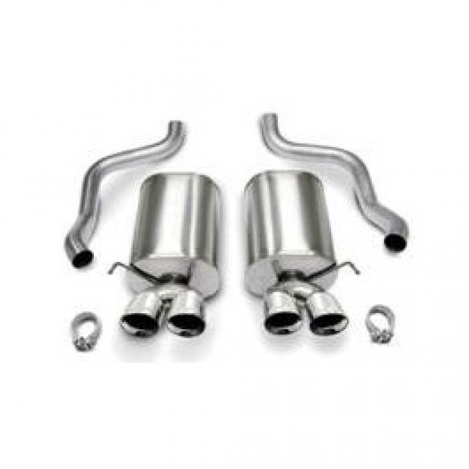 Corvette Exhaust System, CORSA Sport With Pro-Series 3-1/2" Quad Tips, 2005-2008