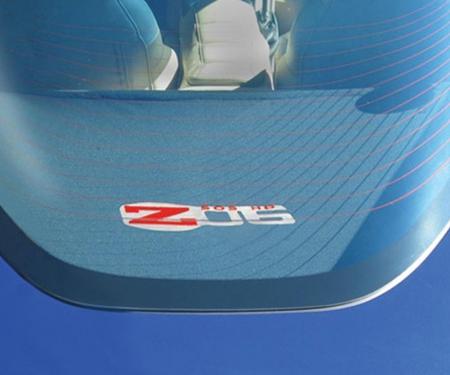 Corvette Rear Cargo Shade, With Embroidered C6 Z06 Logo, 2005-2013