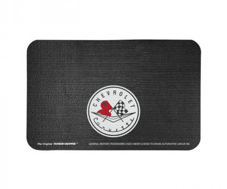 Fender Gripper® Cover, Black with Corvette C1 Logo