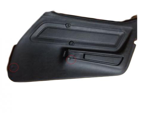 Corvette America 1970-1976 Chevrolet Corvette Door Panel RH 442220 | 59-96 Black BLEM