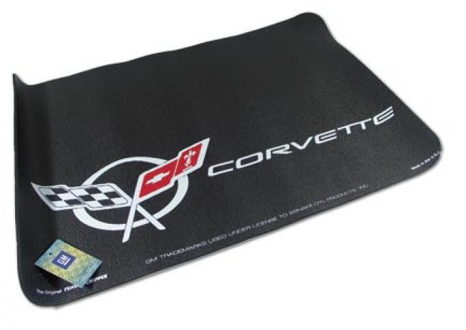 Corvette Fender Gripper Fender Cover, C5 Logo Black, 1997-2004