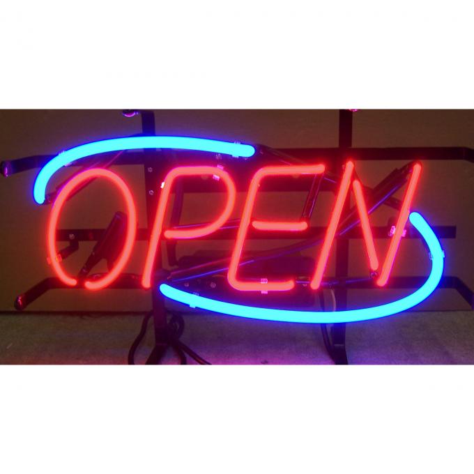 Neonetics Standard Size Neon Signs, Open Blue Border Neon Sign