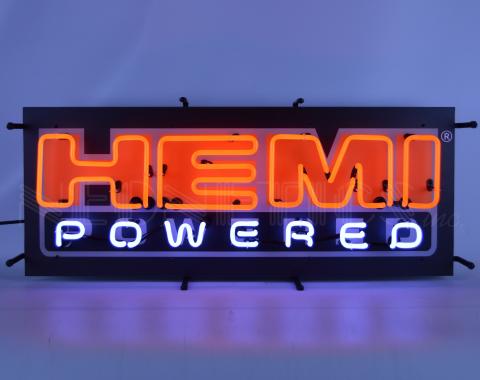 Neonetics Standard Size Neon Signs, Hemi Powered Neon Sign with Backing