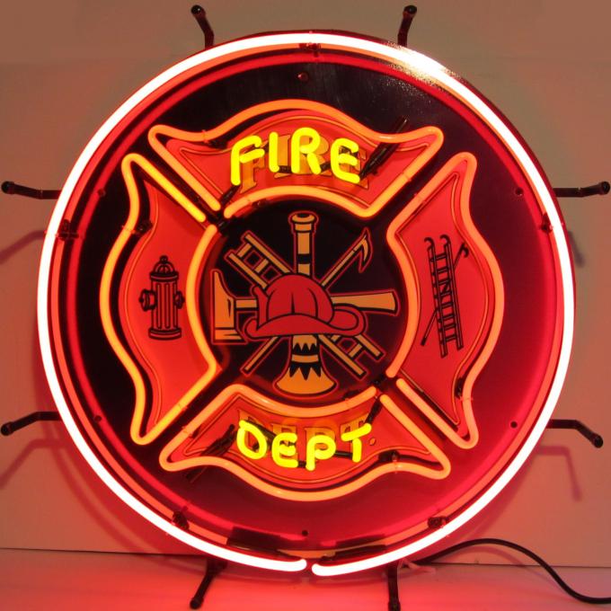Neonetics Standard Size Neon Signs, Fire Department Neon Sign
