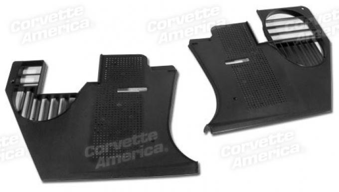 Corvette Kick Panels, Black Paint to Match, 1978-1982