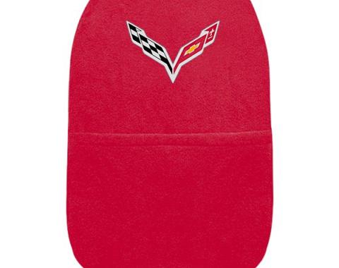 Seat Armour 2014-2018 Corvette Konsole Cover™ with Pocket, Red,  KACORC7R