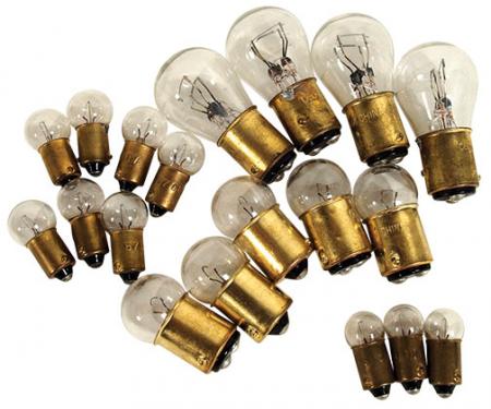 Corvette Light Bulb Kit, 19 Piece, 1955-1957