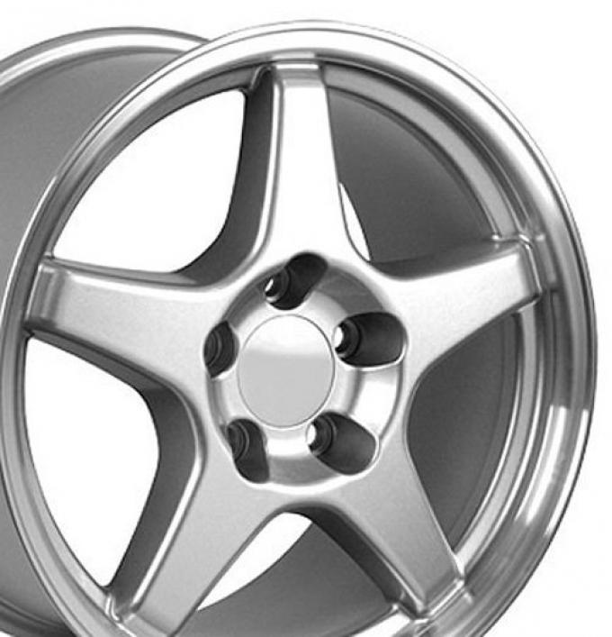 Camaro ZR1 (C4) Style Front Wheel, 17 x 9.5 x 54mm, Aluminum, 1993-2002