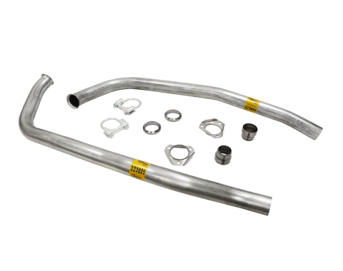 Corvette Exhaust Pipes, Front Left and Right, 350 Automatic 2", 1969-1974