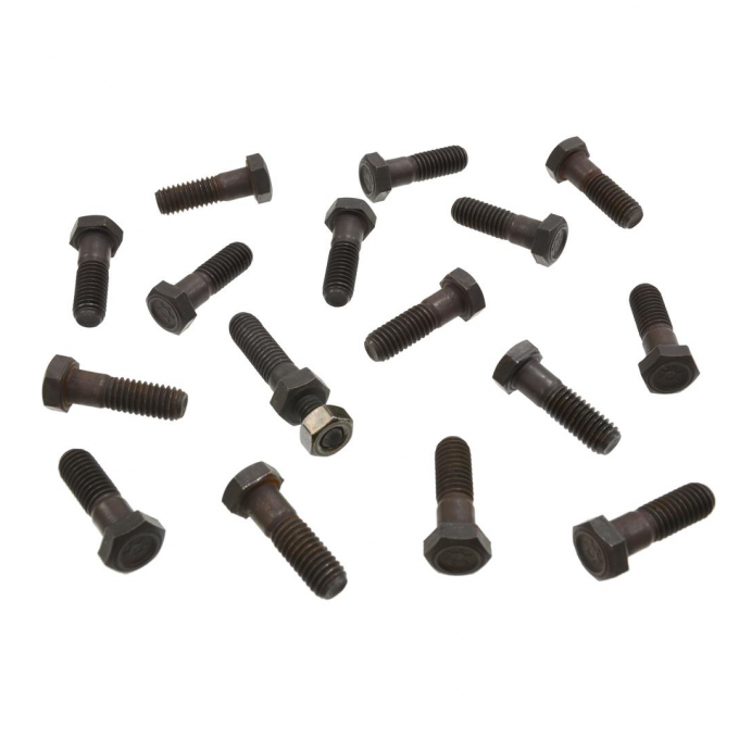 Corvette Exhaust Manifold Bolt Set, Big Block, With Air Conditioning, Without Power Steering, 1966-1974