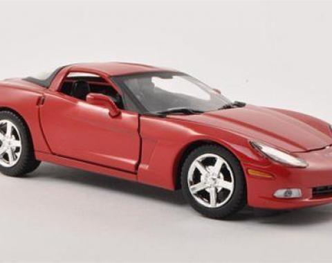 Motor Max 1:24 W/B 2005 Chevrolet Corvette C6 Red