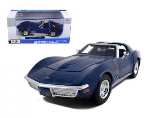 Corvette 1970 Coupe Blue 1/24 Diecast