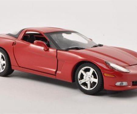 Motor Max 1:24 W/B 2005 Chevrolet Corvette C6 Red