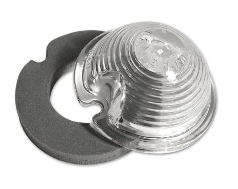 Corvette Park Light Lens, with Gasket, 1953-1962