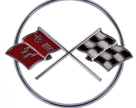 Corvette Crossed-Flags Emblem, Front, 1962