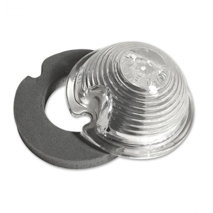 Corvette Park Light Lens, with Gasket, 1953-1962