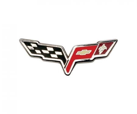 C6 Corvette Crossflags Lapel Pin