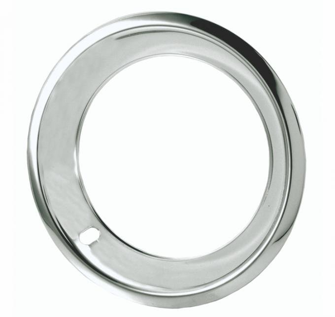 Redline Restomotive® 15" Deep Dish Chrome Plated Stainless Steel Trim Ring, Set of Four