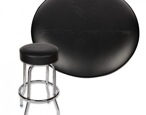 Executive Leatherette C8 Corvette Debossed Logo 30" Stool