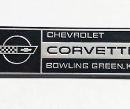 Corvette Emblem, Hood Underside Bowling Green, 1984-1993