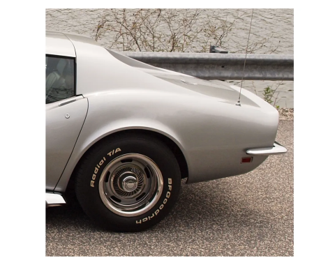 Corvette Rear Quarter Panel, Left with Se (Press Molded), 1969