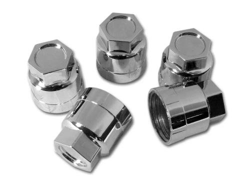 Corvette Lugnut Covers, Chrome 5 Piece Set, 1985-1996