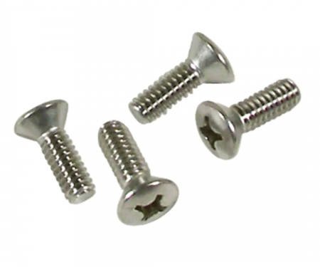 Corvette Seat Bottom Catch Screws, 4 Piece Set, 1967