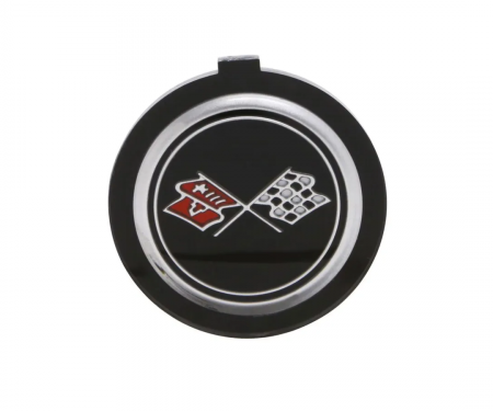 Corvette Emblem, Horn Button without Tilt/Tele, 1976-1980