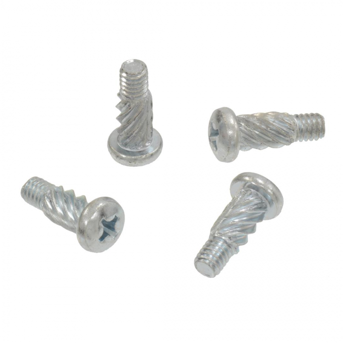 Corvette License Light Lens Screws, 4 Piece Set, 1961-1967