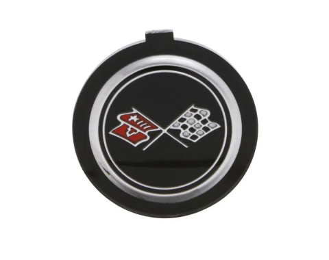 Corvette Emblem, Horn Button without Tilt/Tele, 1976-1980