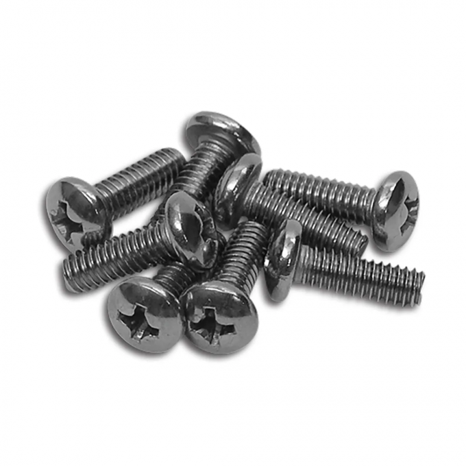 Corvette Park/Taillight Lens Screws, 8 Piece Set, 1956-1969