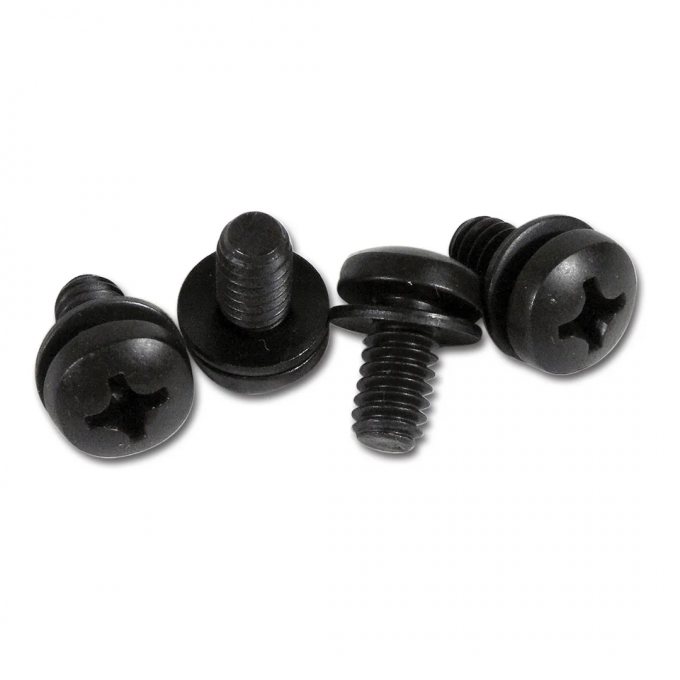 Corvette Door Lock Control Mount Screws, 4 Piece, 1963-1967