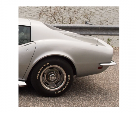 Corvette Rear Quarter Panel, Left with Se (Press Molded), 1969