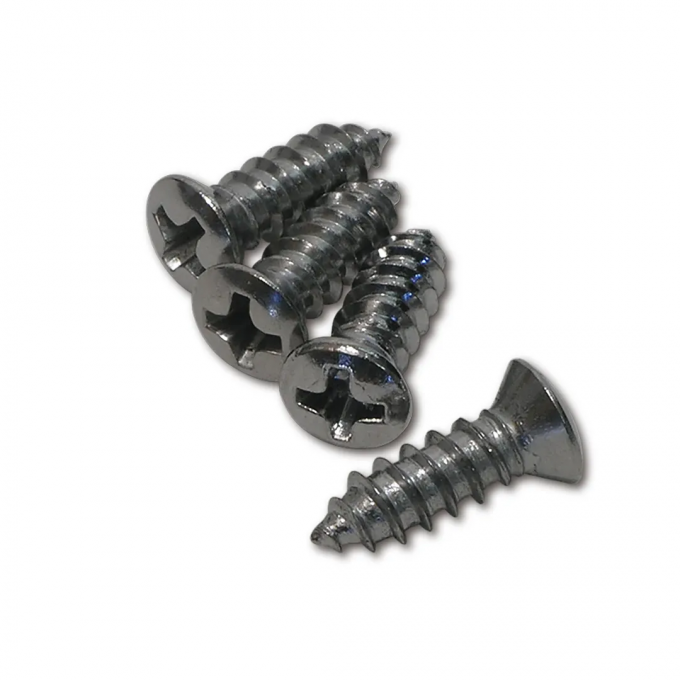 Corvette Gauge Cluster Screws, 4 Piece, 1968-1976