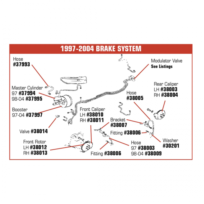 Corvette Brake Proportioning Valve, 1997-2000