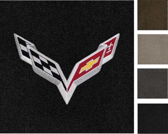 Corvette Floor Mats, 2 Piece Lloyd® Ultimat™, with C7 Flags, 2014-2016