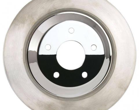 Corvette Brake Rotor Hub Covers, Chrome 4 Piece Set, Standard, 2005-2013